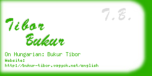 tibor bukur business card